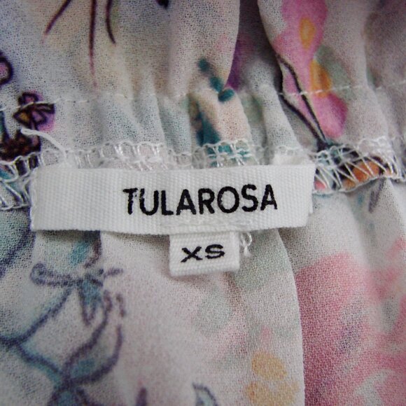 Tularosa Floral Off-Shoulder Mini Dress - White and Pink - Picture 5 of 14